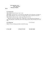 Đề Kiểm tra Học kỳ II môn Ngữ Văn lớp 6_Đề 2