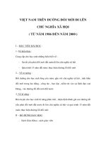 VIỆT NAM TRÊN ĐƯỜNG ĐỔI MỚI ĐI LÊN CHỦ NGHĨA XÃ HỘI - Giáo án lịch sử lớp 9 pps