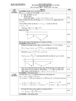 Đáp án và HD chấm đề thi thử ĐH&CĐ lần 2