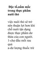 Độc tố,nấm mốc pot