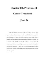 Chapter 081. Principles of Cancer Treatment (Part 5) ppt