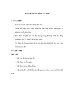 Giáo án Vật lý 12 - DAO ĐỘNG VÀ SÓNG CƠ HỌC potx