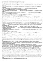 Tuyển tập đề thi ĐH English