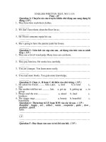 ngân hàng đề thi 6,7,9-Ky II