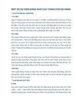 Một số sự kiện đáng nhớ cua TP Đà Nẵng