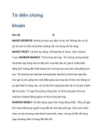 Từ điển chứng khoán Chủ đề N pot