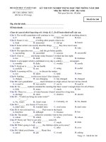 Luyện thi TN & ĐH-T Anh (1a)