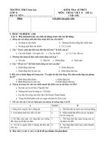 Kiểm tra Tiếng Việt ( tiết 130) Đề 1 + 2