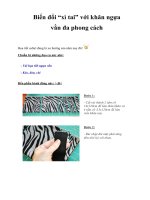 Biến đổi “xì tai” với khăn ngựa vằn đa phong cách pdf