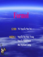 Thuyết trình nhóm đề tài 