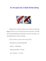 Xơ vữa mạch máu và bệnh đái tháo đường ppt