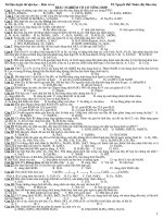 Trắc nghiệm Vô cơ Tổng hợp