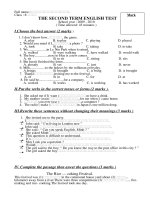 De thi hoc ky II- TA 8