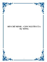 HỒ CHÍ MINH – CON NGƯỜI CỦA SỰ SỐNG ppt