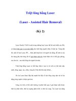 Triệt lông bằng Laser (Laser - Assisted Hair Removal) (Kỳ 2) doc