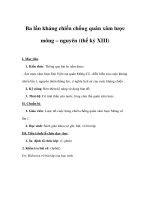 Lịch sử lớp 7 - Ba lần kháng chiến chống quân xâm lược mông – nguyên (thế kỷ XIII) pptx