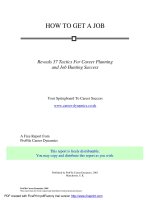 HOW TO GET A JOB part 1 pdf