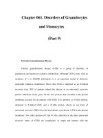 Chapter 061. Disorders of Granulocytes and Monocytes (Part 9) Chronic Granulomatous Disease Chronic pot
