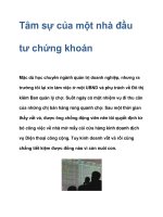 Tâm sự của một nhà đầu tư chứng khoán doc