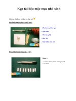 Kẹp tài liệu mộc mạc nhỏ xinh potx