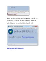 Sao lưu cài đặt Windows 7 Media Center với mcBackup- P3 potx