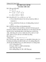 de thi thu vao cap 3 lan1