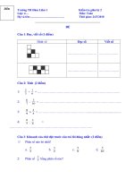 ĐE THI GK2 - MON TOAN - LOP 4