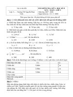 kiem tra định kì môn toán