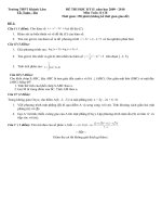 Đề thi HK2- nam 2010