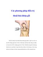 Các phương pháp điều trị thoái hóa khớp gối pps