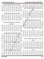 ĐÁP ÁN 25 ĐỀ THI THỬ ĐH