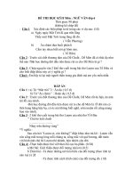 Đề + ĐA kiểm tra HK 2 VĂN 6(đề 3)