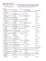 Tốt nghiệp Anh văn 2010 số 16