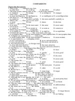 BT TRẮC NGHIỆM - SO SÁNH