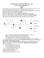 TÀI LIỆU ÔN LUYỆN ĐẠI HỌC TỰ LUẬN ĐỀ 1