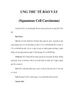 UNG THƯ TẾ BÀO VẢY (Squamous Cell Carcinoma) pdf