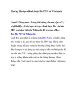 Hướng dẫn tạo eBook hoặc file PDF từ Wikipedia- P1 ppsx