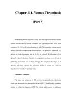 Chapter 111. Venous Thrombosis (Part 5) ppt