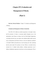 Chapter 075. Evaluation and Management of Obesity (Part 1) ppt