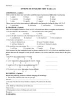 Đề ôn tập lớp 10-2