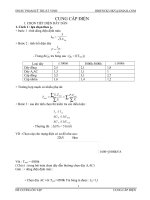 Bài giảng ngành ĐIỆN - CUNG CẤP ĐIỆN docx