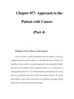 Chapter 077. Approach to the Patient with Cancer (Part 4) pps