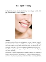 Các bệnh về răng ppt