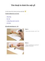 Thủ thuật in hình lên mặt gỗ pps