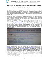 Một số trang web hỗ trợ dạy và học