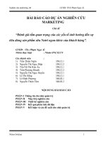 Đánh giá tầm quan trọng của các yếu tố ảnh hưởng đến sự tiêu dùng sản phẩm sữa nutri ngon khỏe cho khách hàng