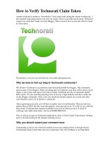 How to Verify Technorati Claim Token potx