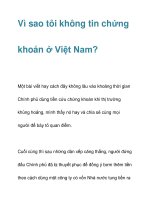 Vì sao tôi không tin chứng khoán ở Việt Nam? pot