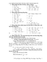 Chuyên đề: Phân tich đa thức thanh nhân twr
