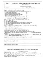 DE& DAP AN KHOA HOC 4 HKII